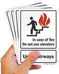 SmartSign “In Case Of Fire Do Not U