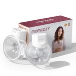Momcozy Hands-Free Breast Pump S12 Pro, Wearable & Portable, with Soft DoubleFit Flange, 3 Modes | 9 Levels, Smart Display, 24mm, 2 Pack, White
