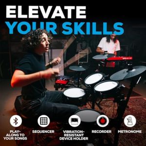 Alesis Nitro Pro Electronic Drum Kit – Mesh Pads, 8-Piece Set
