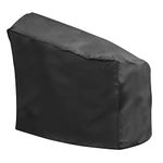 Mr Bar B Q Outdoor Grill Covers Smoker, Polyester, Black, Pull On, Fits up to 58” Wide