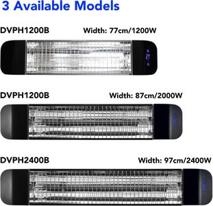 Devola Infrared Patio Heater 1200W – Outdoor Electric Heating