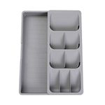 Faridabio Silverware Organizer Storage Tray,Cuttlery Expandable Organizer for Kitchen Drawer Holding Flatware Spoons Forks