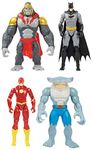 DC Comics, Batman vs. Gorilla Grodd 4-Pack, 30-cm Action Figures (Batman, The Flash, Gorilla Grodd, King Shark), Kids’ Toys for Boys and Girls Aged 3 and Up