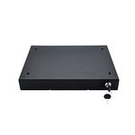 VWINDESK 14 inch Slim Under Desk Pull-Out Storage Office Mounted Sliding Metal Drawer For Standing Desk,Black