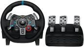 Logitech G G29 Driving Force Racing Wheel and Floor Pedals, Real Force Feedback, Stainless Steel Paddle Shifters, Steering Wheel Cover for PS5, PS4, PC, Mac - Black