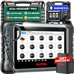 Autel Scanner MaxiCOM MK808BT Diagnostic Tool, Upgraded Version of MK808, with MaxiVCI Supports Full System Scan & IMMO/EPB/SAS/BMS/TPMS/DPF, ABS Auto Bleed Function