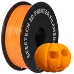 PLA Filament 1.75mm, GEEETECH New 3D Printing Filament PLA for 3D Printer and 3D Pen, 1kg 1 Spool (Orange)