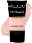 Palladio I'm Glowing Illuminating Primer, Pearly Pink Makeup Primer for Face, Contains Aloe Vera, Grape Seed Oil, Green Tea, Brightens Complexion, Combats Wrinkles, Fine Lines & Pores