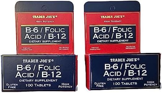 Trader Joe's B-6 / Folic Acid / B-12 Dietary Supplement (200 Tablets - 2 pack)