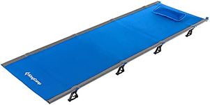 KingCamp Folding Camping Cots for Adults Heavy Duty, Sleeping Cot for Indoor & Outdoor Use, Portable Collapsible Camping Bed, Ultralight with Pillow and Storage Bag Support 265 Lbs