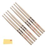 Vic FIrth - American Classic® Drumsticks 5B - American Hickory - Wood Tip - 4 Pair Value Pack
