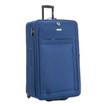 Skylark 32" Extra Large Suitcase Super Lightweight Integrated Combination Lock Expandable 2 Wheel Soft Shell Check in Hold Luggage for 30kg