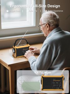 ROCAM Solar Emergency Radio – 12000mAh Portable Power Bank