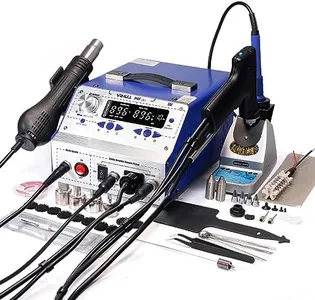 YIHUA 948-II 4 in 1 Hot Air Rework Soldering Iron and Desoldering Suction Tin Gun Station with Suction Pick Up Pen °F /°C