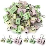 Mr. Pen- Cute Binder Clips, 80Pcs, Assorted Colors and Sizes, Binder Clips Assorted Sizes, Binder Clips Medium, Small Binder Clips, Clips Office Supplies, Cute Paper Clips