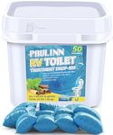 PAULINN RV Toilet Treatment Drop Ins, 50 Packs Septic Tank Treatment Pods Holding Tank Deodorizer for RV Black & Grey Water Tank Camper Marine Boat Camping