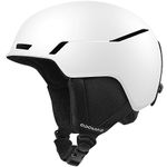 Odoland Ski Helmet, Snowbroad Helmet, Well Ventilated, Compatible with Ski Goggles, Ski Skating Snow Helmet for Men Women Youngsters, White S