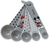 Open Road Brands Disney Mickey and Minnie Mouse Measuring Spoons - Adorable Mickey Mouse Measuring Spoons for Kitchen