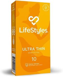 Lifestyles Condoms Ultra Thin 10 Pack Latex Sex Protection Lubricated Adult