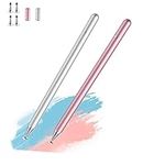 Stylus Pens for Touch Screen(2pcs), Luntak High Sensitivity Pens for iPad,iPad Pencil Compatible with/Apple/iPhone/iPad/Android/Microsoft Tablets and More Capacitive Touch Screens-Pink/Sliver