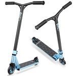 V2 Pro Trick Scooters, Stunt Scooter for Kids Ages 6-12 Years and Teens - Complete Beginner and Intermediate Freestyle BMX Scooter (Sky Blue)