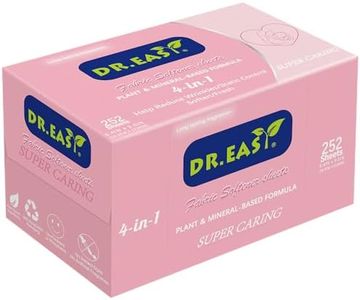 DR.EASY Dryer Sheets Super Caring Plant Based Formula 252 Ct Fabric Softener sheets No Dyes Reduce Static & Wrinkles Help Repel Pet Hair