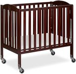 Dream On Me 3-in-1 Folding Portable Crib, Espresso, Large