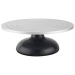 Homtone Banding Turntable Wheel 30cm Diameter, Pottery Wheel Heavy Duty Clay Sculpture Swivel Plate, Sculpting Wheel All Metal Construction Sculptor Turntable with Ball Bearings (12inch/30cm)