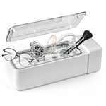 KUNPHY Ultrasonic Jewelry Cleaner, Jewelry Cleaner 600ml Large Capacity for Eye Glasses, Watches, Earrings, Ring, Necklaces, Coins, Razors