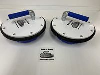 Outdoor Winter Curling Stones - Set of 2 Blue Stones