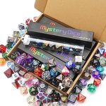 Haxtec Mystery DND Dice Set Bulk 5 Sets Random Polyhedral Dice Set for D&D Dungeons and Dragons Pathfinder RPG DND