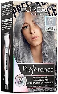 L'Oréal Paris, Permanent Hair Dye, Radiant Colour With Up To 100% Grey Coverage, Préférence Vivids, 10.112 Silver Grey