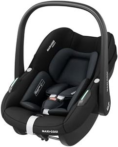 Maxi-Cosi Pebble S i-SIze, Baby Car Seat, 0 - 15 Months, 0 - 13 kg, 40 - 83 cm, Lightweight Car Seat Newborn, Click & Go Installation, G-CELL Side Impact Protection, Baby-Hugg Inlay, Tonal Black