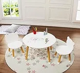 UTEX Kids Wood Table and Chair Set,