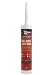 Liquid Rubber Caulk - Hybrid Silicone Adhesive and Protective Sealant, White, 1 Pack