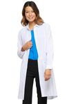Infinity 40” Lab Coat for Women With 2 Pockets and Back Princess Seams 1401A, M, White