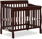 Dream On Me Aden 4-in-1 Convertible Mini Crib In Espresso, Greenguard Gold Certified, Non-Toxic Finish, New Zealand Pinewood, With 3 Mattress Height Settings