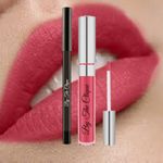 By The Clique Premium Matte Lip Kit | Magenta Liquid Lipstick and Liner Set | It's Magic