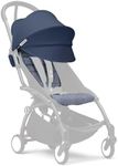 Stokke YOYO 6+ Color Pack, Air France Blue - Textiles Only: Seat Pad, Extendable Canopy & Zipped Back Pocket - Requires YOYO3 Frame (Sold Separately)