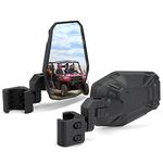 Kemimoto UTV Side Mirrors UTV Rearview Mirrors Compatible with Pro-Fit Polaris Ranger General Can-Am Defender Maverick Trail CFMOTO ZFORCE 800/950 Gen. 2, 3 axis Rotation Breakaway Rear View Mirror