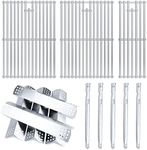 Hisencn Grill Parts Kit for Home Depot Nexgrill 5 Burner 720-0882A Gas Grill, Stainless Steel Grill Burners, Heat Plates Tent Shields Flame Tamers, Cooking Grates for Nexgrill Grill Parts