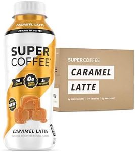 SUPER COFFEE, Keto Protein Coffee (0g Added Sugar, 10g Protein, 70 Calories) [Caramel] 12 Fl Oz, 12 Pack | Iced Smart Coffee - SoyFree GlutenFree