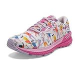 Brooks Women's Adrenaline GTS 21, White/Lilac/Pink, 6