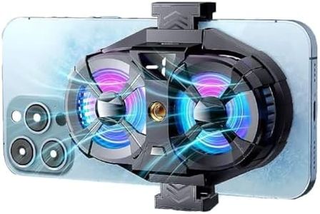 Zorbes® Dual Fan Mobile Cooler for Gaming with 3 Adjustable Speed Phone Cooling Fan for Gaming and Streaming Silent, Portable, Universal Fit Gaming Fan(4.5-6.7 Inches), Plug & Play