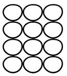 Eureka SAN-GENBELT (12 Pack) Vacuum Cleaner Rubber Brush Roll Belt, Black # E-30563-12pk by Eureka