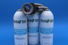 Vehicle AC Refrigerant | R134a Replacement with Stop Leak | 3 Cans with Trigger Gauge for AC Recharging