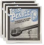 John Pearse Hawaiian Lap Steel Strings Pure Nickel C6 Tuning 15-32 (3 Pack Bundle)