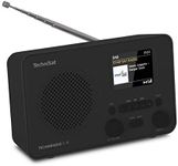 TechniSat TECHNIRADIO 6 IR - Portable Internet Radio (DAB+, FM, WiFi, Bluetooth, Colour Display, Alarm Clock, App Control, Favourite Memory, 3 Watt RMS) Black