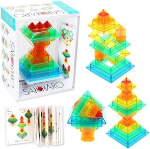 POPULAR PLAYTHINGS Sakkaro Geometry Toy, Multicolor, Standard 5.5 H x 7.5 L x 5.5 W