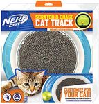 Nerf Dog 15in ABS Cyclone Track Ring with Scratcher and LED Ball, (NC-7897)